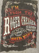 Vintage 2008 Roger Creager Gray T-Shirt Size Large picture
