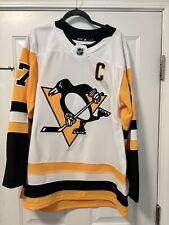 Adidas NHL Pittsburgh Penguins Sidney Crosby #87 Jersey White Men's Size 52 picture