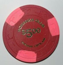 Bonanza Club - Virginia City, Nevada $5.00 casino chip picture