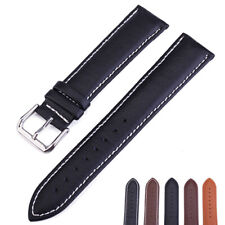 16mm 18mm 20mm 22mm 24mm Genuine Leather Watch Band Strap Bracelet picture