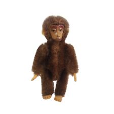 Vintage Schuco Piccolo Mohair Monkey Miniature Tin Face Jointed 3.5 Inch 1930s  picture