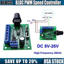 DC 12V/24V High-Frequency 20kHz BLDC PWM Speed Controller 8V-26V Speed Regulator picture