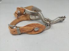 Vintage Pair Of NORTH & JUDD Anchor - Western Cowboy Spurs with New Leather picture