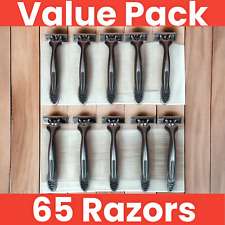 Vaylor Disposable Razors for Men 3 Blade 65-Pack Smooth Shaving Sensitive Skin picture