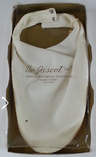 Vintage 1960s Cecil Herzberg The Jascot Ascot Pure Silk Pique White Original Box picture