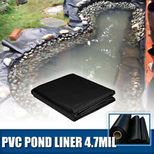 10x10FT Koi Pond and Water Garden PVC Rubber Liner- Flexible and Durable Black picture