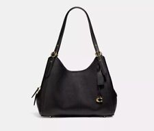 🌺Coach Lori Leather Shoulder Bag  V5/Black Original Packaging Gold Hardware🌺 picture