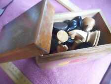 Antique wooden chess set, king 3