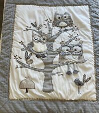Levtex Baby Toddler Comforter Owls Birds Tree Mushroom 36” By 42” Heavy picture
