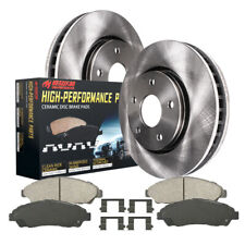 For 2007 2008 - 2010 Ford Edge Lincoln Mkx Rear Disc Rotors + Ceramic Brake Pads picture