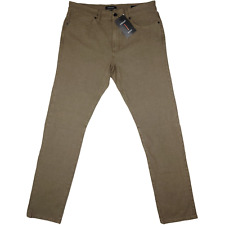 NEW Proof Huckberry Rover Chino Pants Gusseted 33x32 Slim Fit Dark Olive Canvas picture
