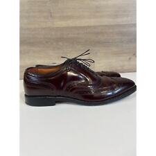 Allen Edmonds Mens Dress Shoes Dark Chili 8.5 McAllister Wingtip Oxford Leather picture