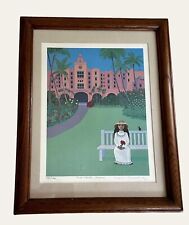 PINK PALACE WAIKIKI Rosalie Rupp Prussing HAWAII Limited Edition Print 535/750 picture