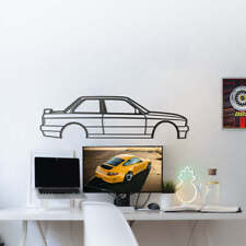 Wall Art Home Decor 3D Acrylic Metal Car Auto Poster USA E30 M Tech II Coupe picture