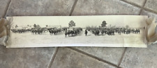 Antique WWI PHOTO MILITARY Camp Jackson Columbia, Yard Long Battalion Horseback picture