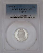 1979-S Type 1 Jefferson Nickel PCGS PR70 DCAM -DEEP CAMEO PROOF w/ Strong Strike picture