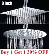 8 10 12 Round Square Rainfall Stainless Steel Shower Head Bathroom Top Ceiling picture