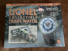 SEALED LIONEL TRAIN WATCH WITH MOVING TRAIN, REAL TRAIN SOUNDS COLLECTIBLE CASE picture