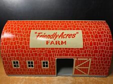 Vintage Susy Goose Friendly Acres Dairy Farm Tin Toy Barn Only picture