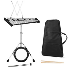 30 Notes Percussion Glockenspiel Bell Kit W/ Practice Pad Mallets Sticks & Stand picture