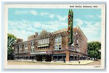 c1930's State Theater Building Street View Kalamazoo Michigan MI Postcard picture