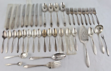 42pc Set Vintage Oneida Nobility Silverplate Reverie Silverware picture