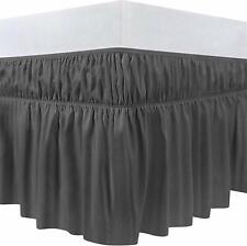 Elastic Bed Ruffle Skirt with 16 Inches Drop Utopia Bedding picture