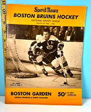 1968-69 Boston Bruins Hockey Official NHL Yearbook HIGH GRADE picture