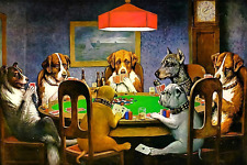 500 Pieces Jigsaw Puzzles for Adults Wooden Jigsaw Puzzle Dogs Playing Poker picture