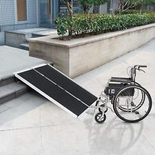 4/5/6FT Used Home Wheelchair Ramp Non-Skid Folding Aluminum Ramps  picture