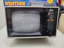 Vintage Tote Vision UT-5501 Mini Black And White CRT TV 1983 WORKS  picture
