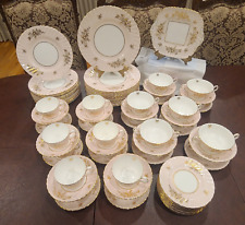 Vintage Minton Dinnerware- Minuet Pattern in Pink for 12  Circa 1959 84 pcs picture