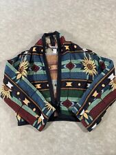 Vintage It's In The Bag Unge Potch Ket Women Long Sleeve Multi Tapestry Jacket M picture