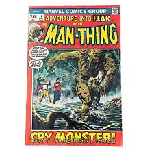 FEAR (Adventure Into…) No. 10 Man-Thing begins (1972) VG picture