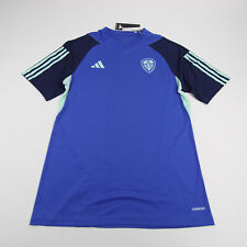 Leeds United adidas Practice Jersey - Soccer Men's Blue New picture