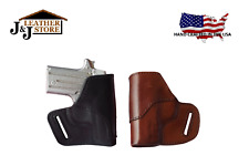 J&J RUGER LCP MAX 380 OWB BELT CARRY FORMED PREMIUM LEATHER HOLSTER picture