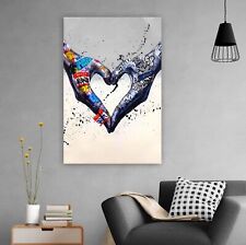 BANKSY LOVE  Connection Wall Art Print  Canvas  Large Pop Art Decor  Gift Poster picture