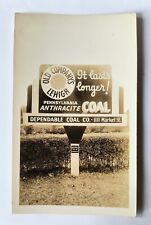 Old Company's Lehigh Anthracite Coal Photo of Roadside Advertisement Sign C9 picture