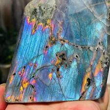2.14lb Rare Amazing Natural Purple Labradorite Quartz Crystal Specimen Healing picture