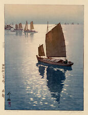 Hiroshi Yoshida - Calm Wind (1937) Japanese Sailboats - 17