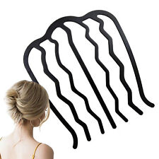 2 Pieces Hair Side Combs Vintage Hair Fork Clip U Shape French Twist Hair Pin Me picture