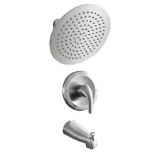 10in 2-Spray Wall Mount Round Rain Shower head and Tub Faucet with Valve picture