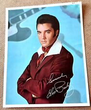 Vintage ELVIS PRESLEY PHOTO RCA WITH 8 TRACK & RECORD LIST  picture