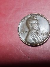 1948 wheat penny No Mint Mark Extremely Rare Error on the Rim L in Liberty picture