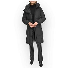 DKNY Ladies’ Long Puffer Jacket - Black XXL picture