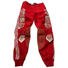 Vintage O’Neal Motocross Pants Size 34 Made In Finland Red White picture