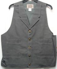 GRAY Frontier Classics Old West Victorian style mens single breasted vest picture