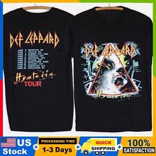 Vintage 1987 Def Leppard Hysteria Tour Concert Rock Band Heavy Metal T-Shirt picture