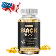 Natural Black Seed Oil Capsules 100% Cold Pressed - Immune Support 120 Capsules picture