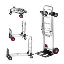 VEVOR Aluminum Hand Truck 2 in 1 Folding Dolly Cart 400 lbs Capacity Heavy Duty picture